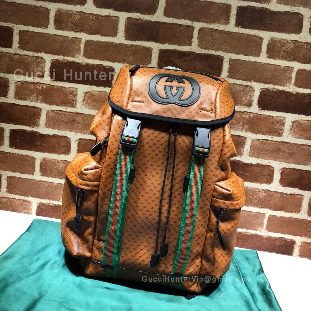 Gucci Dapper Dan Backpack Brown 536413